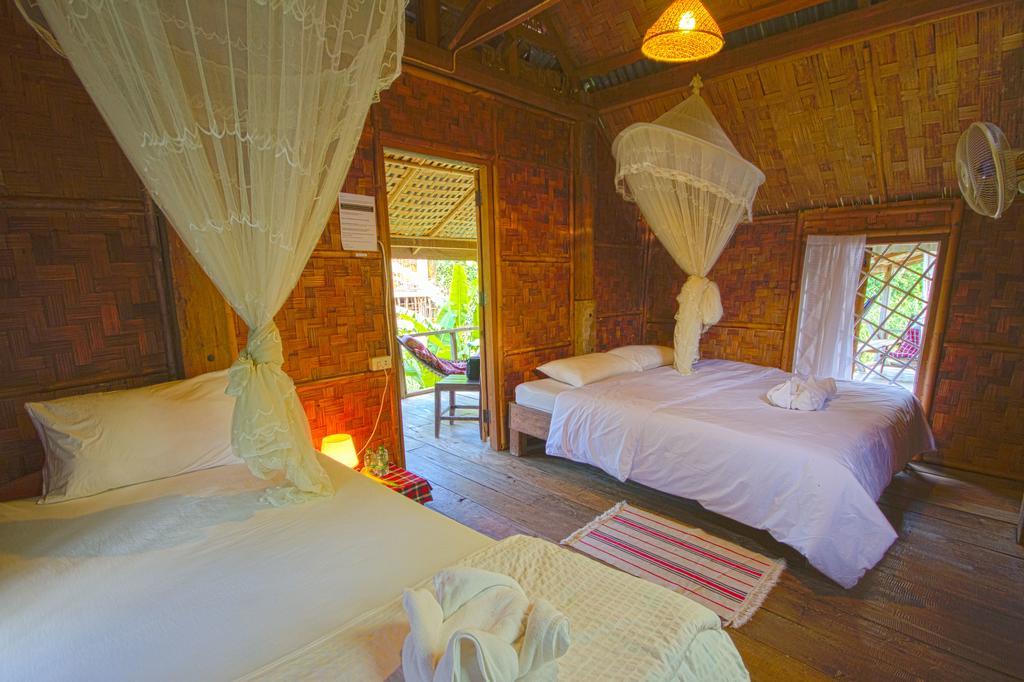 Hotel Champa Lao Bungalows Vang Vieng Exterior foto