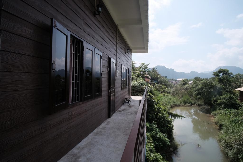 Hotel Champa Lao Bungalows Vang Vieng Exterior foto
